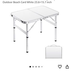 Portable White Folding camping Table